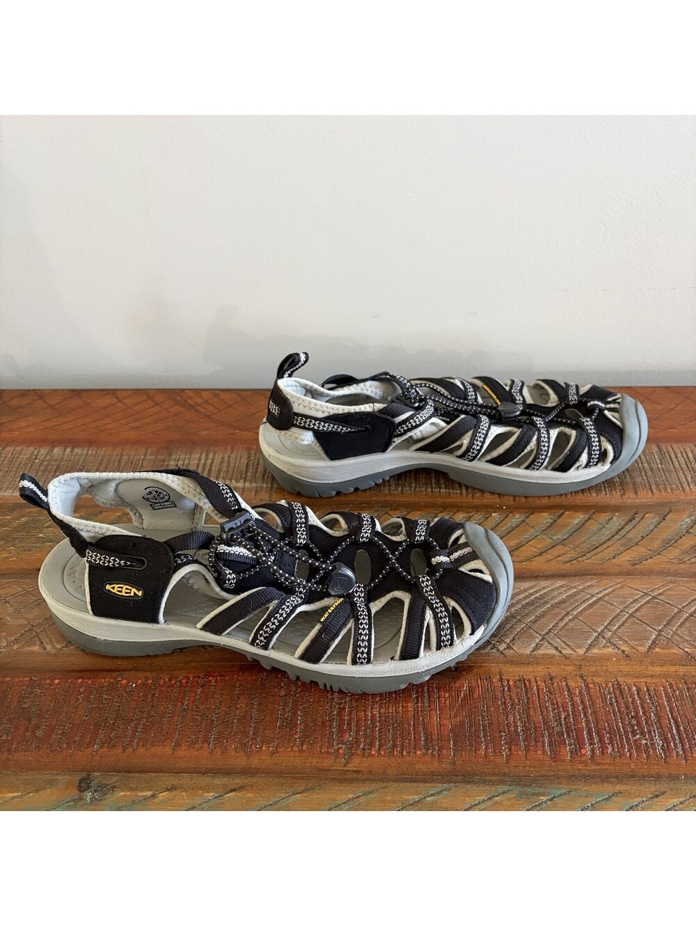 KEEN Women’s US 10 Waterproof Sport Sandals Black Gray Outdoor Hiking